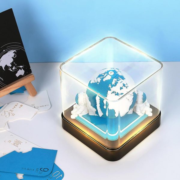 تقویم رومیزی 3D با طرح کره زمین LED-2