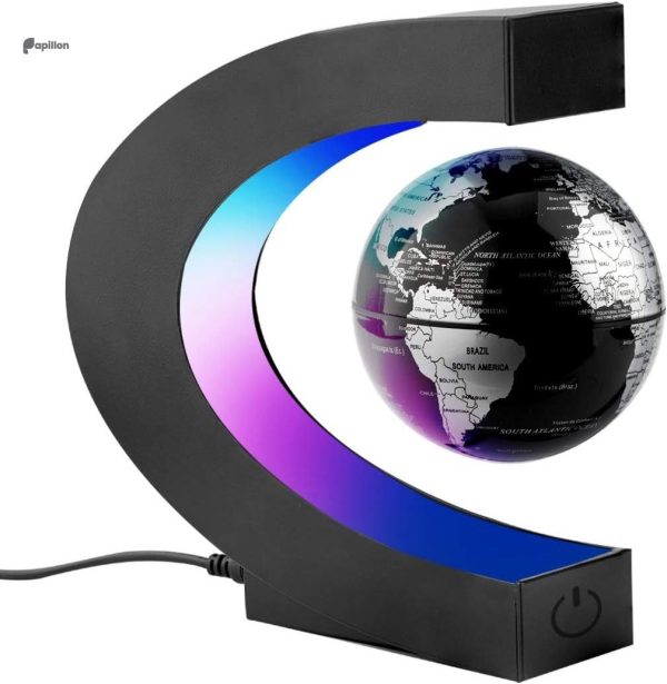 چراغ کره زمین معلق مغناطیسی با نور LED