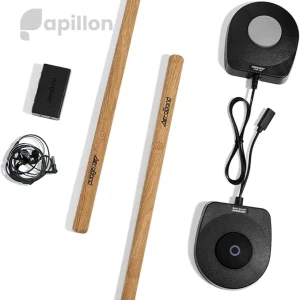 خرید درام دیجیتال ایروبند PocketDrum 2 MAX با اتصال بلوتوث، بدون نیاز به درام واقعی، مناسب تمرین بی‌سروصدا. خرید از پاپیلون مارکت با تضمین اصالت.