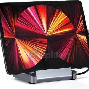 خرید SATECHI استند و هاب برای iPad | هاب USB-C شش‌کاره، خروجی 4K HDMI | پاپیلون مارکت طراحی قابل‌جمع‌شونده | مناسب برای iPad Pro و Air | خرید آسان از پاپیلون مارکت