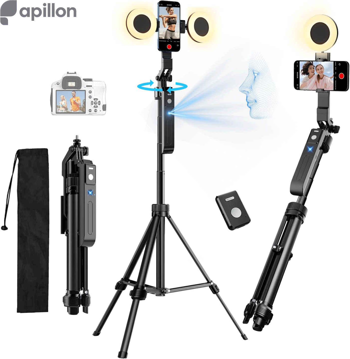 سه‌پایه هوشمند yAyusi Auto Face Tracking Tripod 70.9